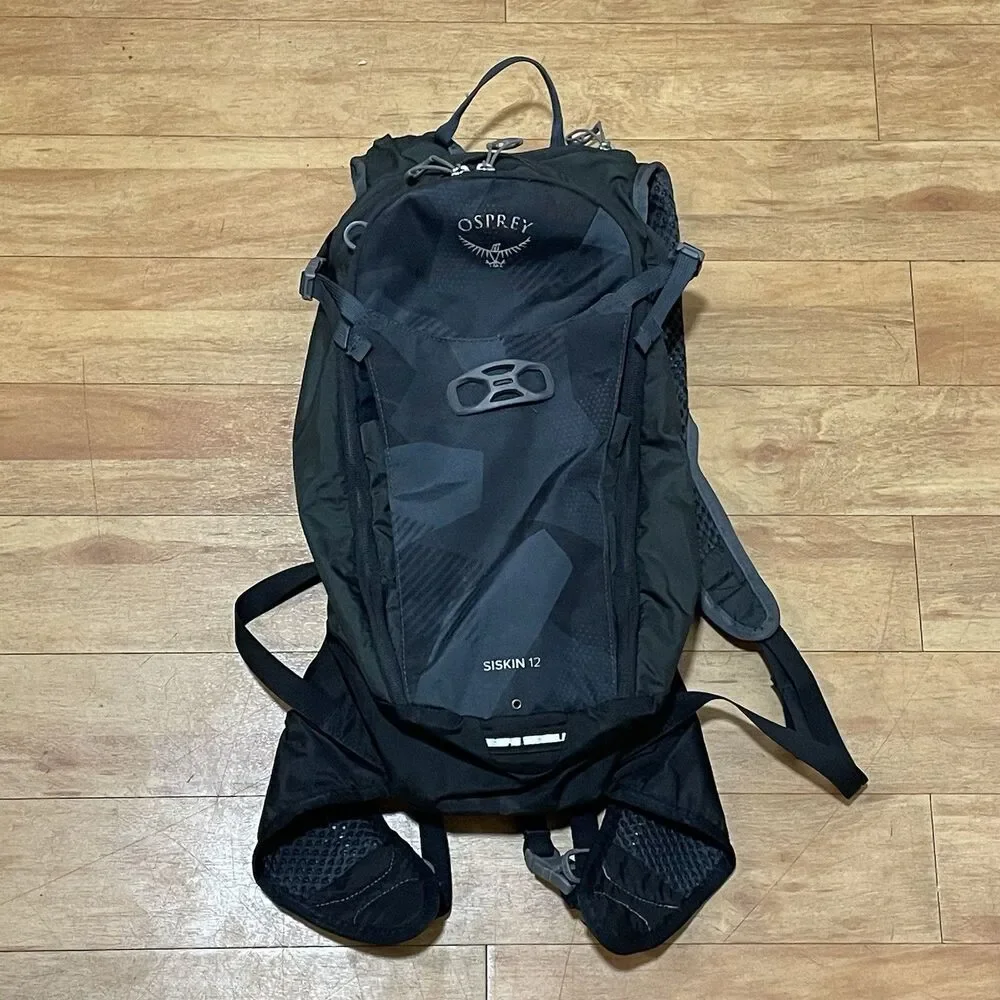 Osprey Siskin 12 Gray Cycling Hydration Backpack No Bladder/Tube